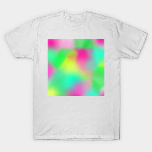 Neon abstract art in blue green and pink colors T-Shirt by Magic, Art, Patterns, Beauty!